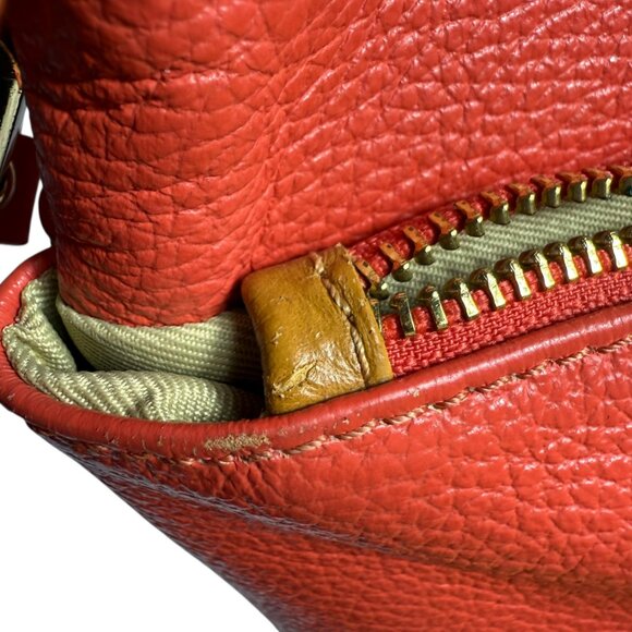 Divina Firenze Red Leather Crossbody Bag - Picture 10 of 13